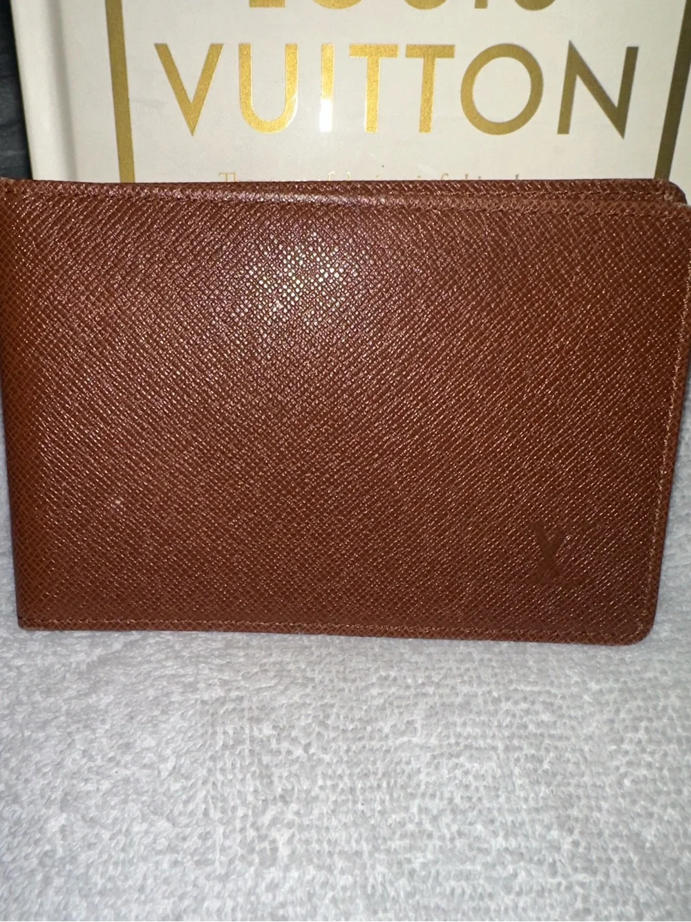 Louis Vuitton Brown Taiga Leather ID Card Holder